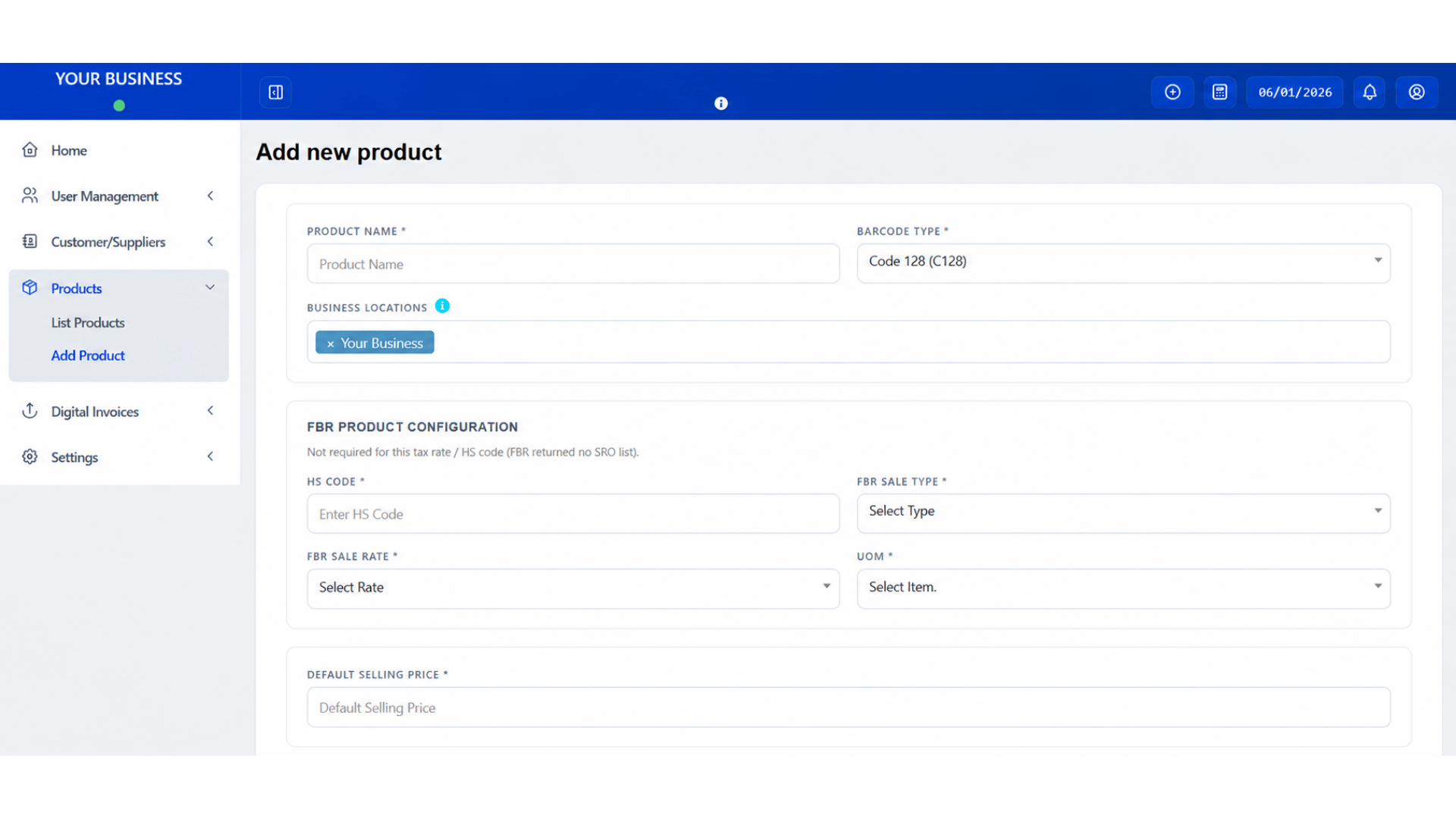 Add Products